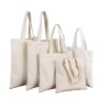 Custom Reusable Organic Cotton Canvas Promotional Shopping Tote Bags With Custom Logo Printed