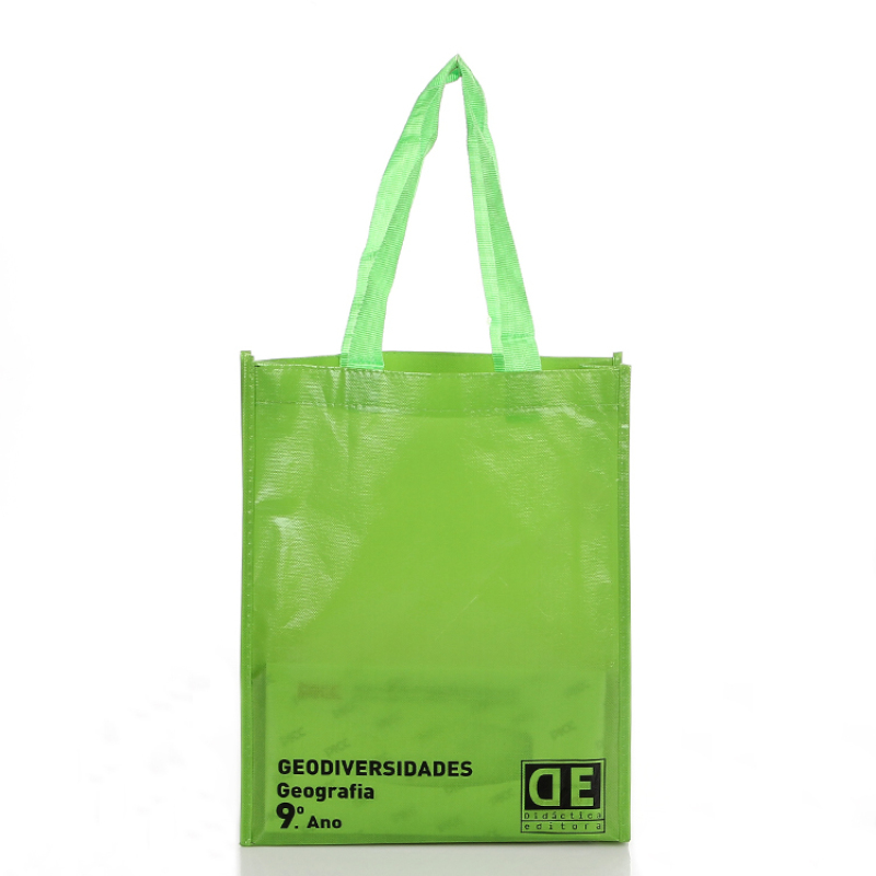Eco friendly laminated custom advertising printable pattern waterproof non woven tote bag