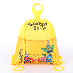wholesale popular custom non woven fabric drawstring sport bag backpack