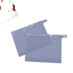 Portable Waterproof Transparent PVC Makeup Bag Travel Clear PVC Wash Toiletry Cosmetic Bag With Custom Logo