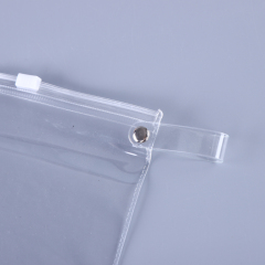 Portable Waterproof Transparent PVC Makeup Bag Travel Clear PVC Wash Toiletry Cosmetic Bag With Custom Logo