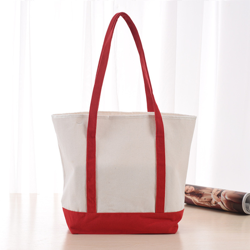 Wholesale grocery heavy duty extra large custom cotton canvas tote shopping bag