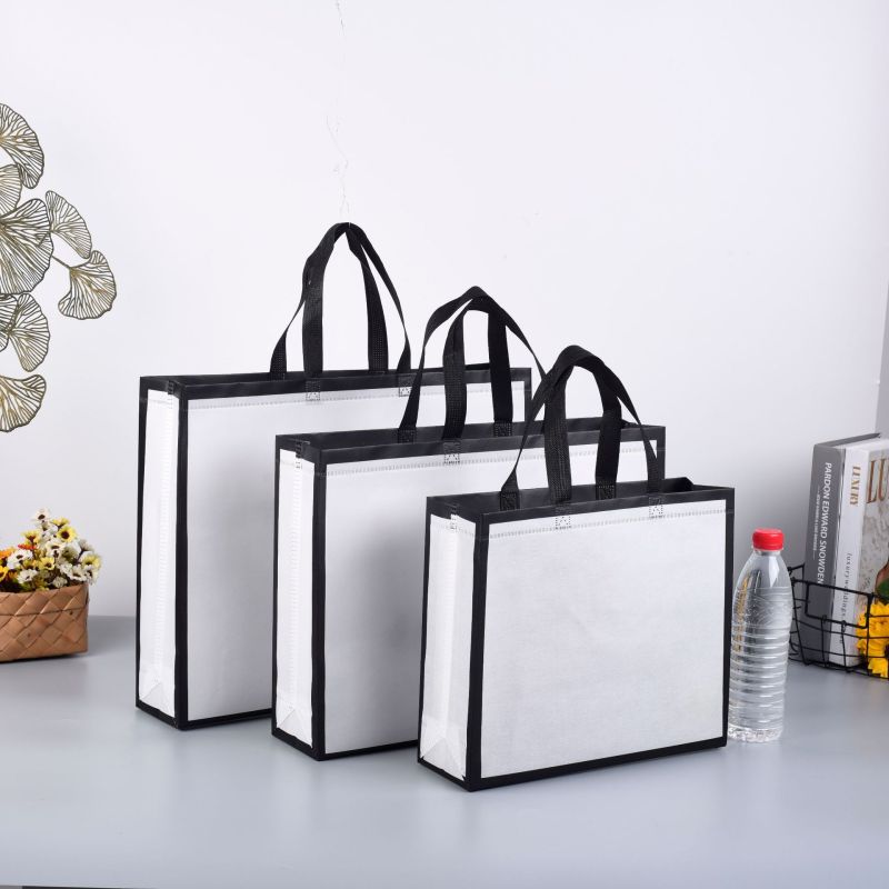 Low MOQ eco friendly luxury reusable pp lamination non woven shopping tote bag custom logo