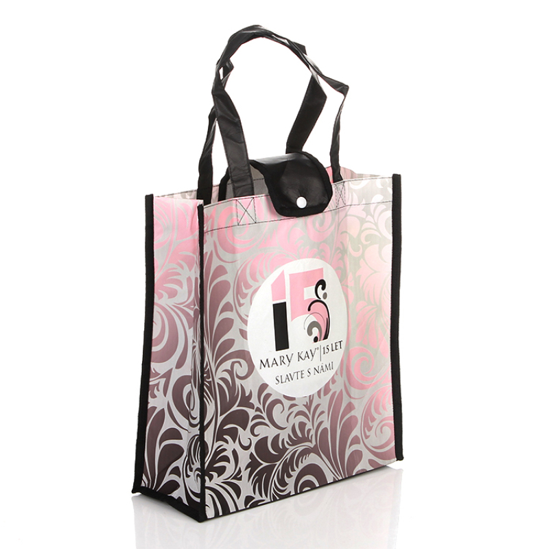 recycled eco-friendly waterproof pink custom laminated non woven reusable shopping bag