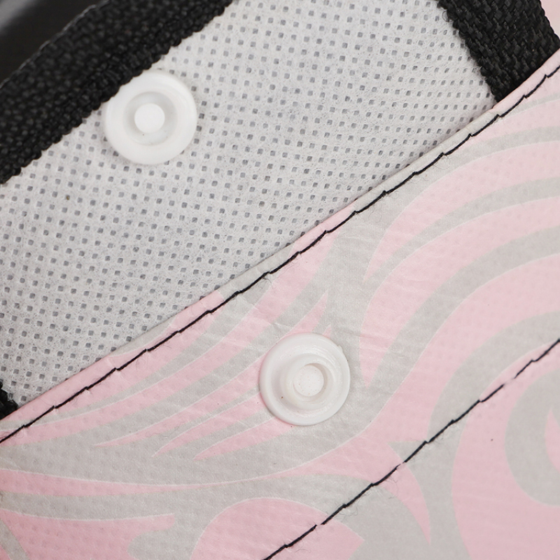 recycled eco-friendly waterproof pink custom laminated non woven reusable shopping bag