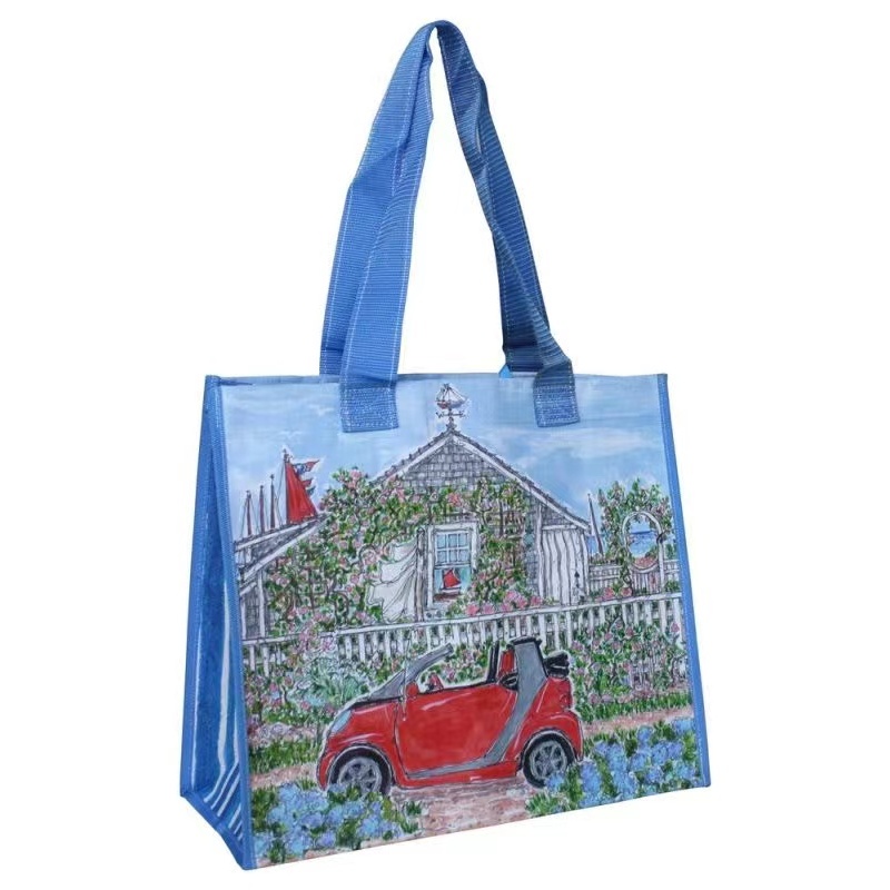 NEW Wholesales colorful Blue Frakta Large Reusable Shopping PP Woven Laminated Tarpaulin Storage Bags
