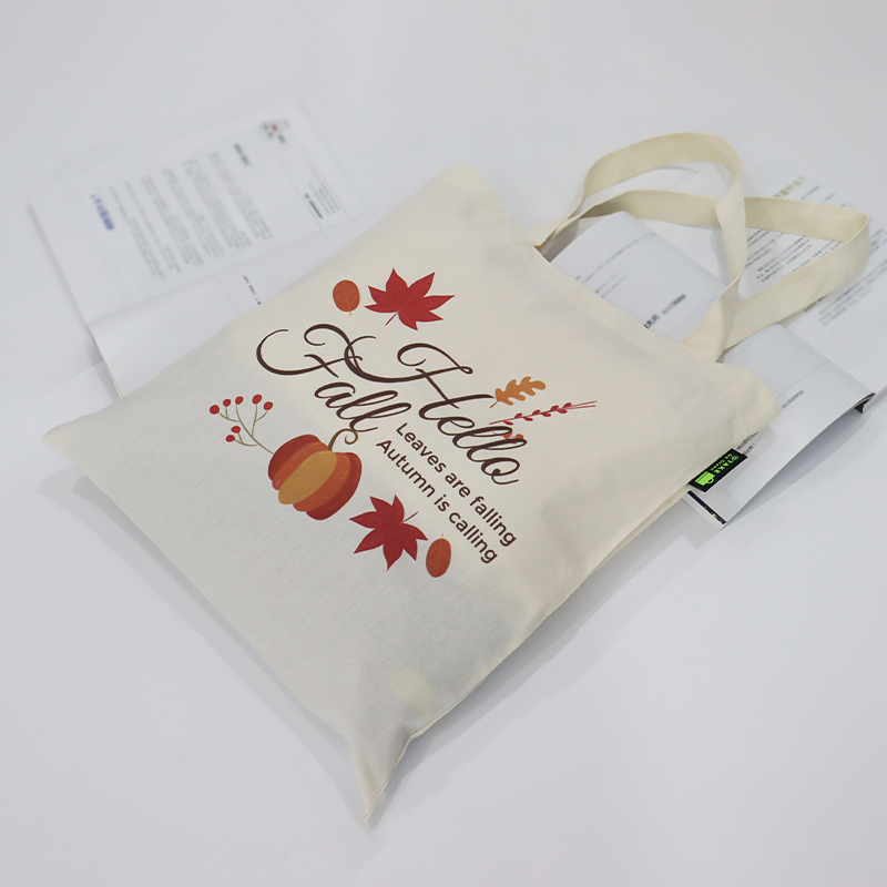 Wholesale large capacity custom printed cotton canvas shopping tote bag