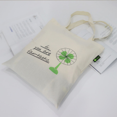 Wholesale large capacity custom printed cotton canvas shopping tote bag