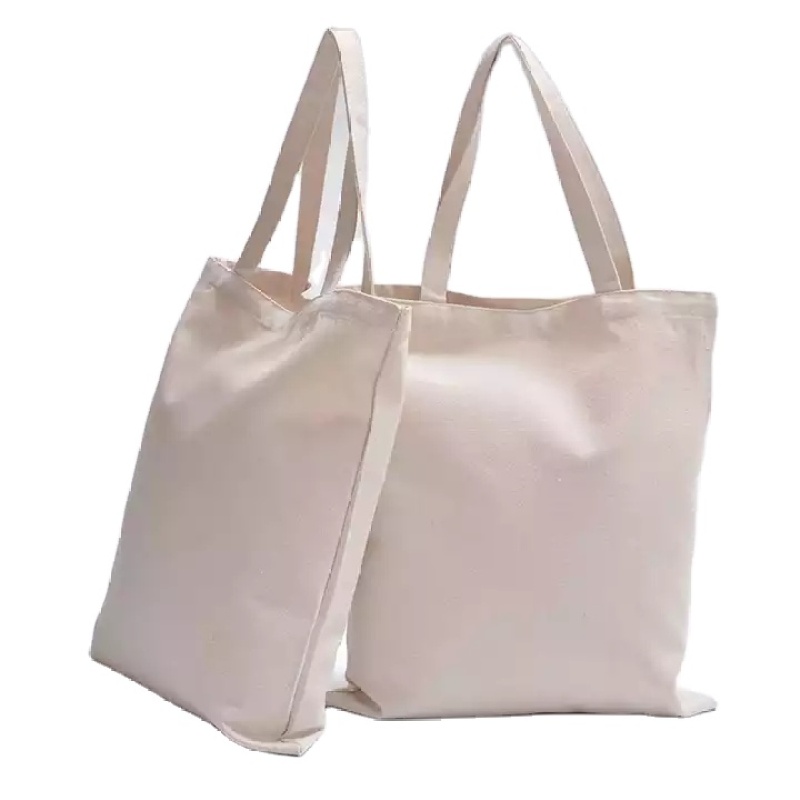 Reusable Eco friendly Recycled Blank Custom Logo Organic Cotton Canvas Shopping Tote Bags