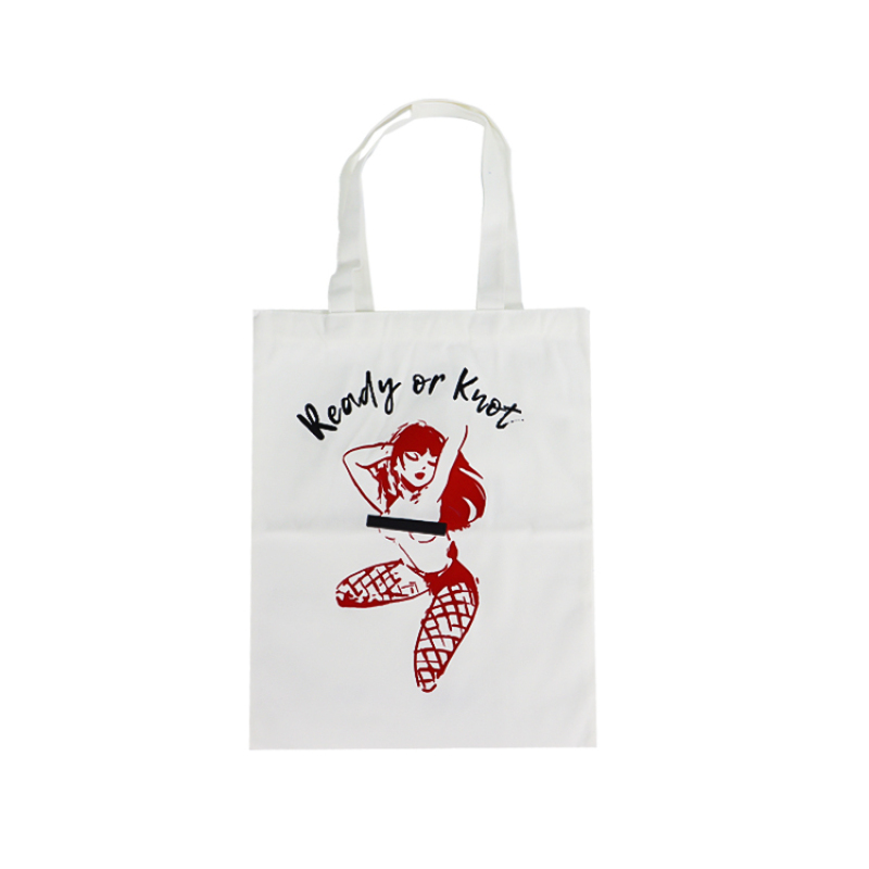 Best price  good quality Custom logo silk-screen 12oz heavy duty  white color 100% cotton promotional handle bag