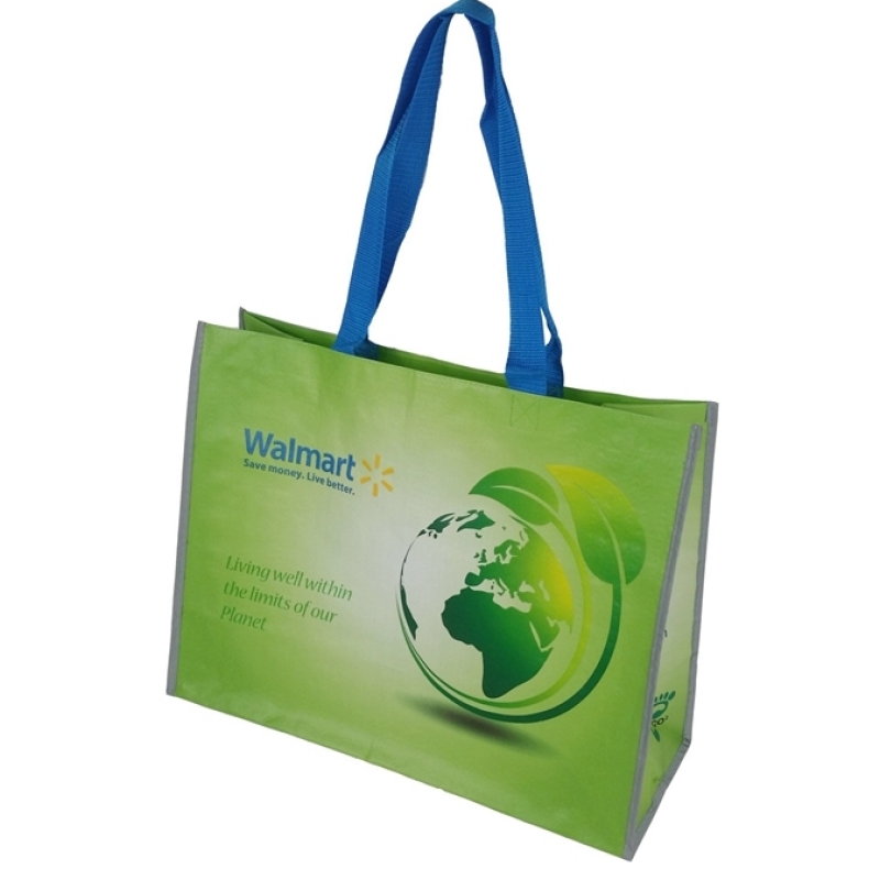 Custom Reusable Grocery Eco Friendly Rpet Non Woven Handled Shopping 120gsm 140gsm Pp Woven Bag