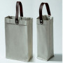 High Quality Handmade Washable Gift Wine 1/2 Bottle Kraft Paper Tote Bag
