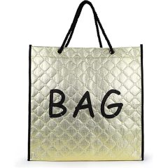 2022 CHENGBAI wholesale Glossy Reusable Grocery Bag  Non Woven Tote Bag with Handles custom logo printed