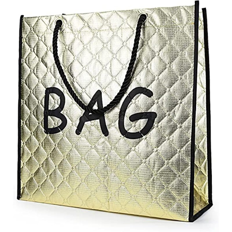2022 CHENGBAI wholesale Glossy Reusable Grocery Bag  Non Woven Tote Bag with Handles custom logo printed