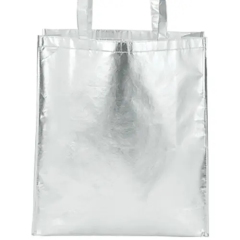 High Quality Custom Printing Gold Silver Non Woven Metallic Lamination Shopping Bag