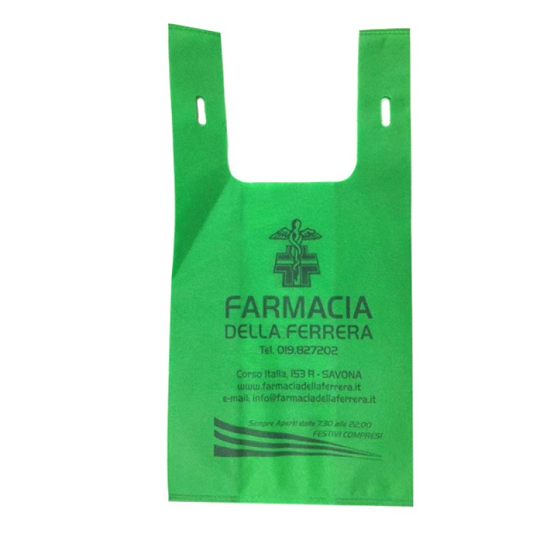 ECO U Shape Die Cut   Non woven T shirt Shopping Bag  Vest  Non Woven Fabric Carry Bags