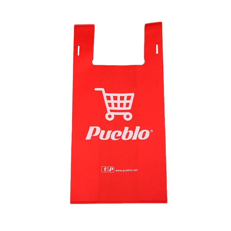 ECO U Shape Die Cut   Non woven T shirt Shopping Bag  Vest  Non Woven Fabric Carry Bags