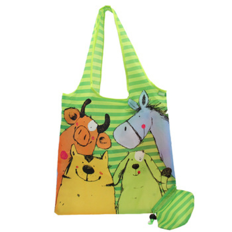 wholesale cheap factory price  custom 190t  polyester foldable bag