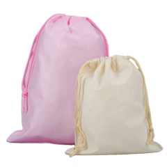 custom eco friendly wigs cloth jewelry storage pouch non woven drawstring shoes dust bag