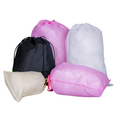 custom eco friendly wigs cloth jewelry storage pouch non woven drawstring shoes dust bag