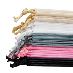 custom eco friendly wigs cloth jewelry storage pouch non woven drawstring shoes dust bag