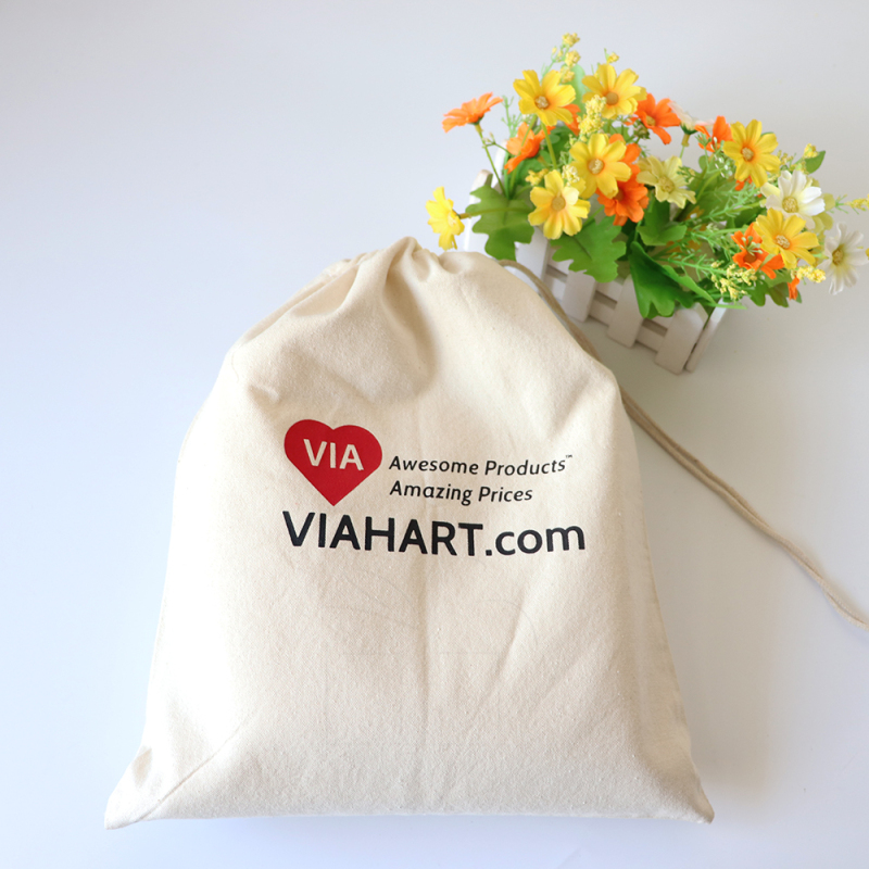 cheap price manufacturer eco-friendly canvas shopping bag  reusable bags drawstring cotton bag for outdoor use