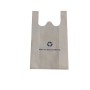 wholesale biodegradable custom logo portable supermarket packaging pp non woven t shirt vest shopping bag