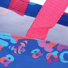wholesale custom printing reusable grocery eco rpet pp woven shopping bag