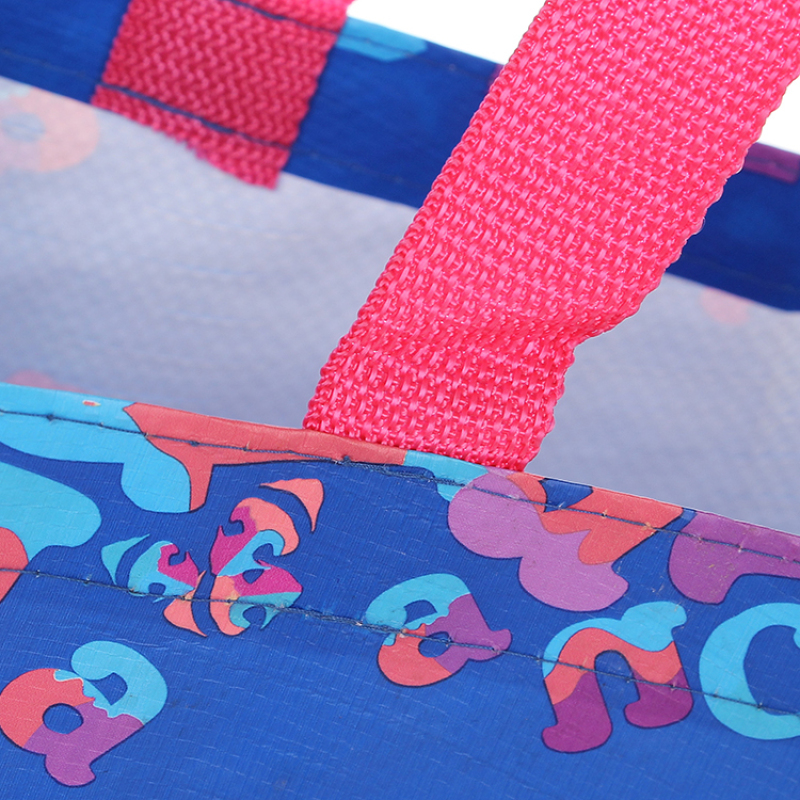 wholesale custom printing reusable grocery eco rpet pp woven shopping bag
