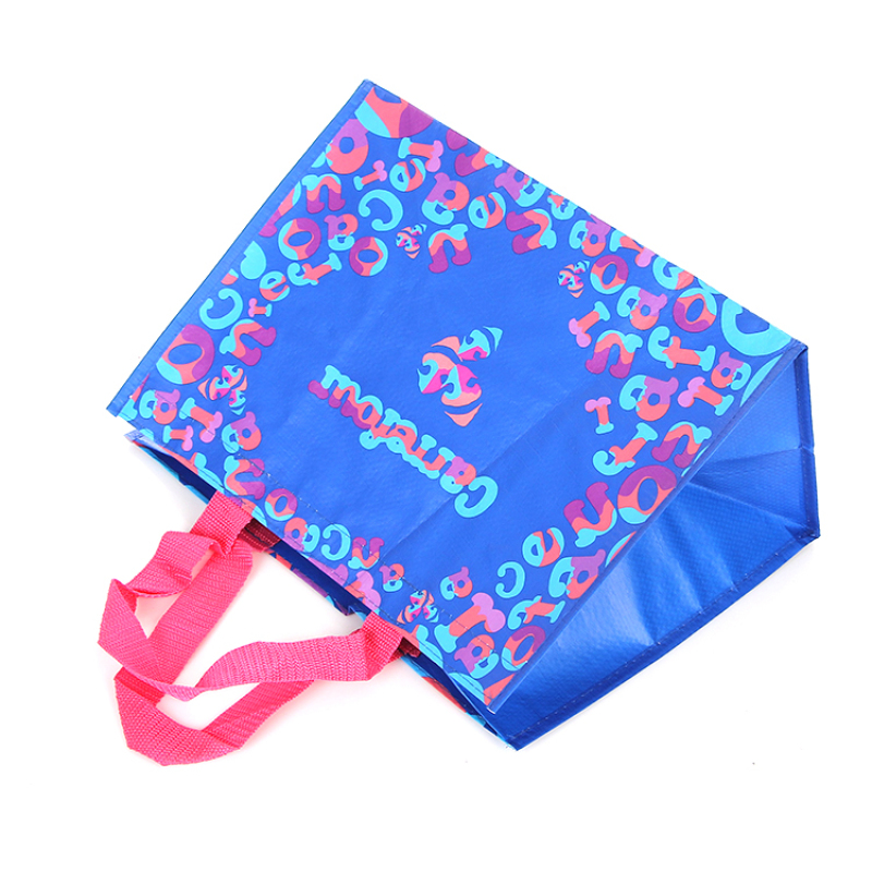 wholesale custom printing reusable grocery eco rpet pp woven shopping bag
