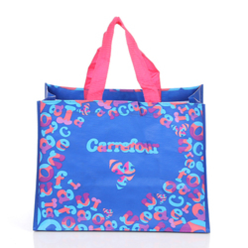wholesale custom printing reusable grocery eco rpet pp woven shopping bag