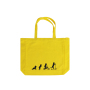 2021 fashion yellow quality custom  logo16 oz  canvas cotton promotional shopping tote bag