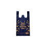 Customer Logo Eco-Friendly  Reusable Die-cut Grocery Non Woven T shirt Shopping bag
