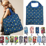 wholesale eco friendly polyester grocery bags reusable foldable for shopping