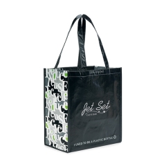 wholesale custom printable pattern reusable pp laminated non woven shopping tote bags