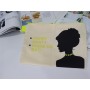 Custom Small Eco Friendly Blank Gold Make Up Pouch Recycled Plain Cotton Canvas Zipper Bag