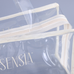Popular fashion shopping color PVC handbag cosmetic bag Tote bag shopping bag customization