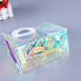 Popular fashion shopping color PVC handbag cosmetic bag Tote bag shopping bag customization