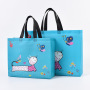 Stock reusable eco friendly portable pp laminated non woven fabric shopping bag