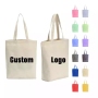 Wholesale Supplier Cheap Reusable Custom Plain Cotton Canvas Tote Shopping Bag