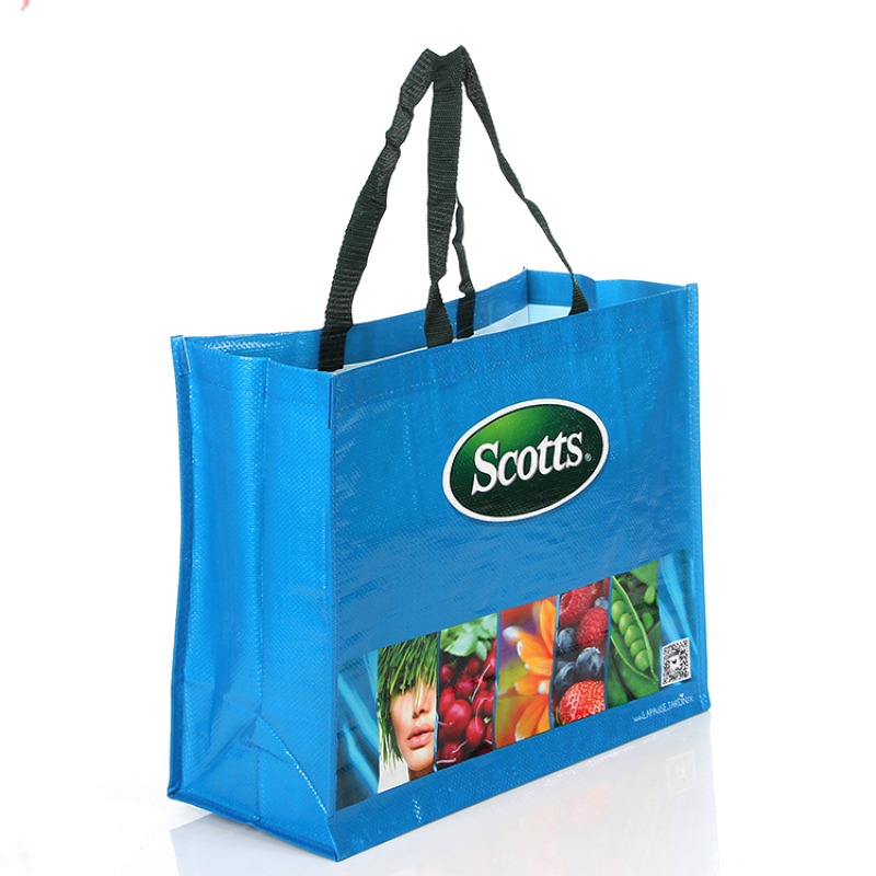 Wholesale Waterproof Customized Pp Shopping Plastic Woven Bag Grocery Bag for Supermarket