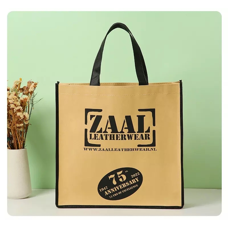 Wholesale reusable custom reusable eco supermarket PP non woven shopping tote bags