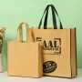 Wholesale reusable custom reusable eco supermarket PP non woven shopping tote bags