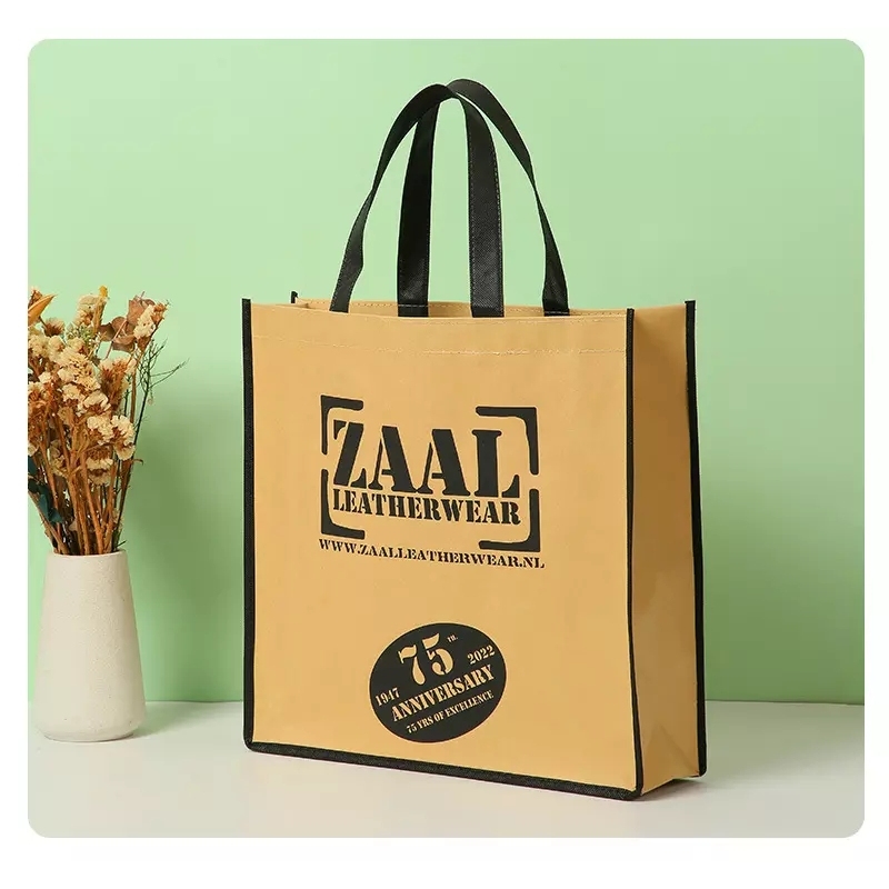 Wholesale reusable custom reusable eco supermarket PP non woven shopping tote bags
