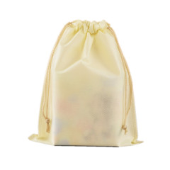 wholesale eco friendly storage pouch non woven custom drawstring shoes dust bag