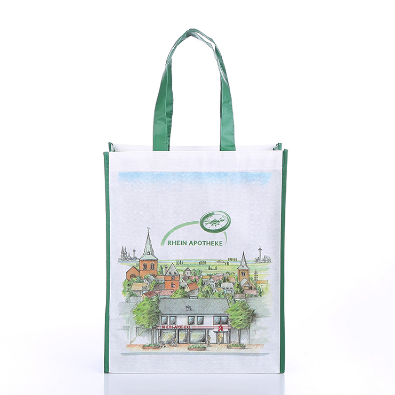 Wholesale customized reusable pp laminated non woven shopping tote bags