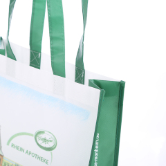Wholesale customized reusable pp laminated non woven shopping tote bags