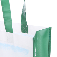 Wholesale customized reusable pp laminated non woven shopping tote bags