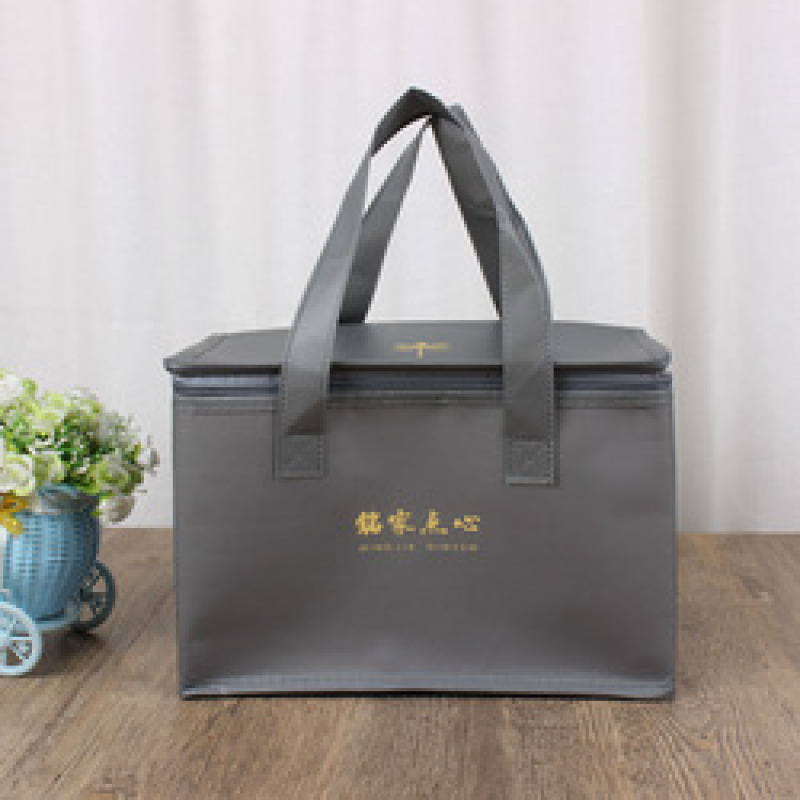 Wholesale cheap promotional picnic custom logo printing non woven insulated cooler tote bag