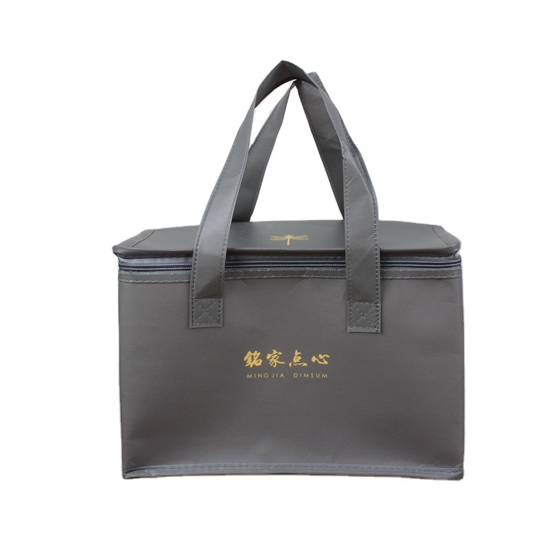 Wholesale cheap promotional picnic custom logo printing non woven insulated cooler tote bag